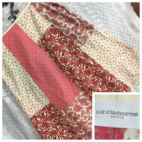 Liz Claiborne Dresses & Skirts - ⬇️$29 Peasant Skirt Boho Liz Claiborne Floral 12P